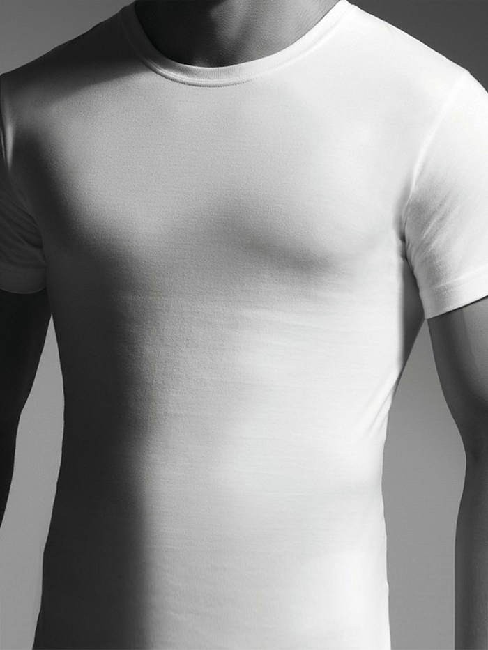 Camiseta Clover cuello redondo Blanca en algodón jersey