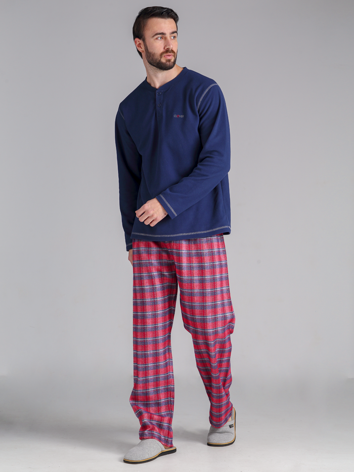 Pijama Clover Lincoln pantalón en micropolar/Villela