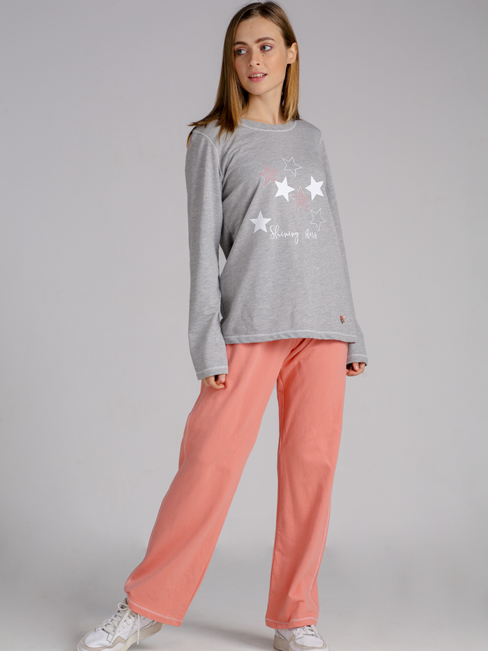 Pijama 24 Seven Shining Star en algodón french terry